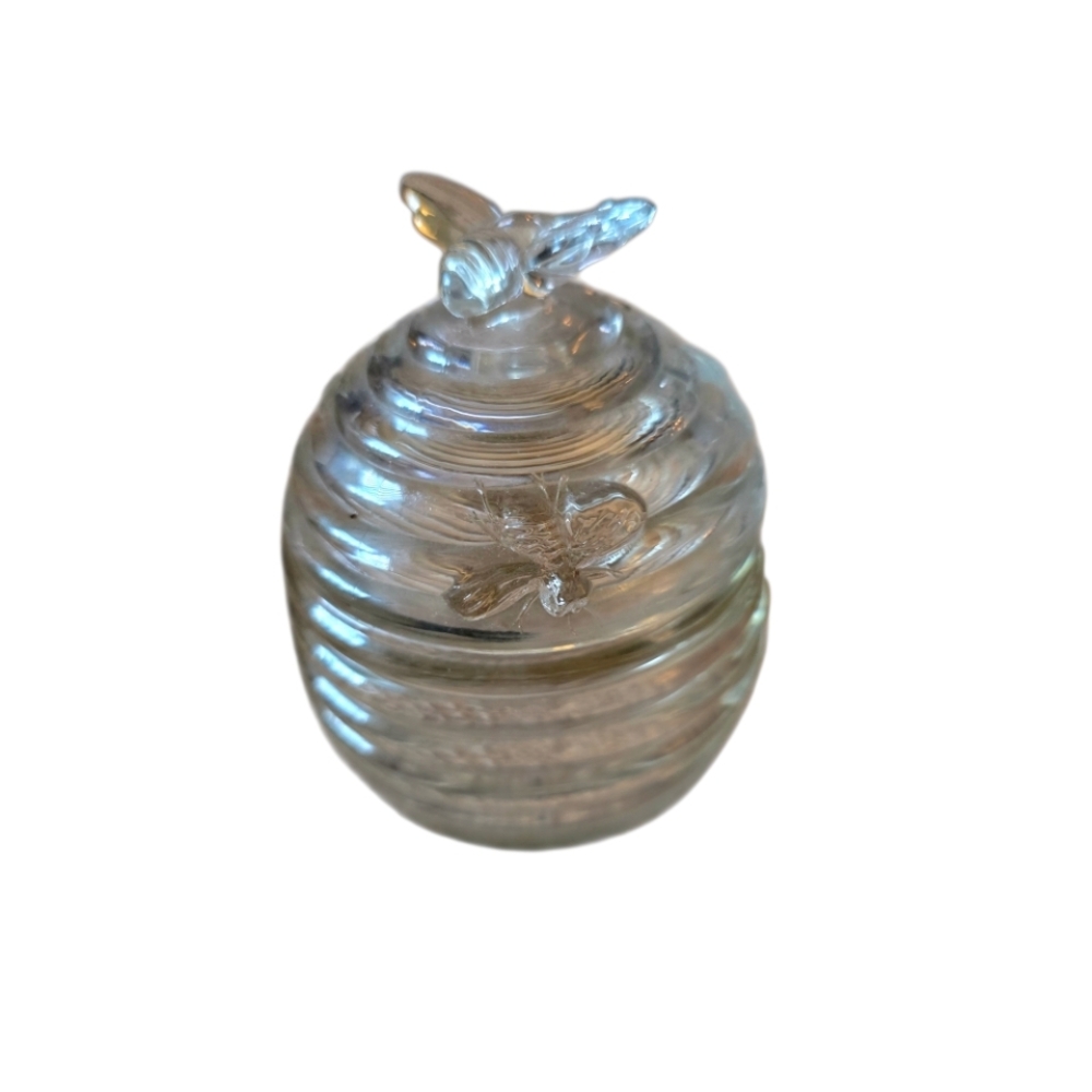 Clear Glass Honey Jar with Lid - Picture 2 of 4